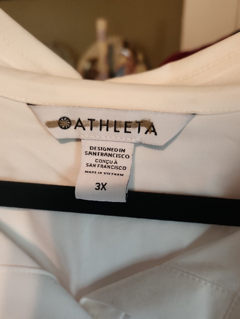 Athleta Button-Front Collared Blouse - Picture 2 of 4